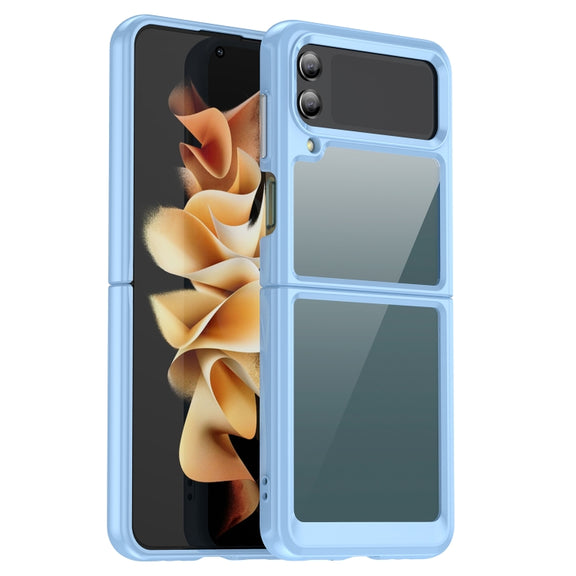 For Samsung Galaxy Z Flip4 5G Colorful Series Acrylic + TPU Phone Case(Blue)