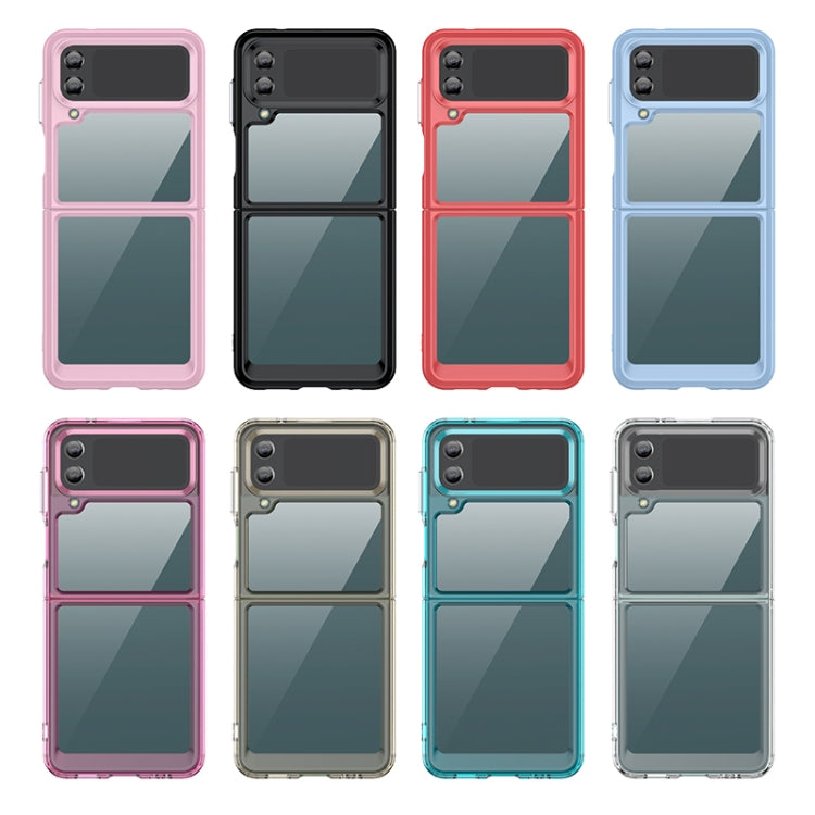For Samsung Galaxy Z Flip4 5G Colorful Series Acrylic + TPU Phone Case(Blue)