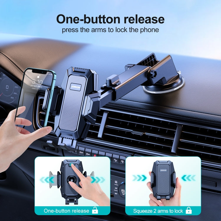 JOYROOM JR-ZS285 Mechanical Car Dashboard Phone Holder(Black) - Universal Car Holders by JOYROOM | Online Shopping South Africa | PMC TechLife | Buy Now Pay Later Mobicred
