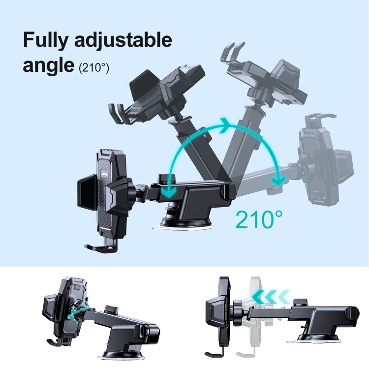 JOYROOM JR-ZS285 Mechanical Car Dashboard Phone Holder(Black) - Universal Car Holders by JOYROOM | Online Shopping South Africa | PMC TechLife | Buy Now Pay Later Mobicred