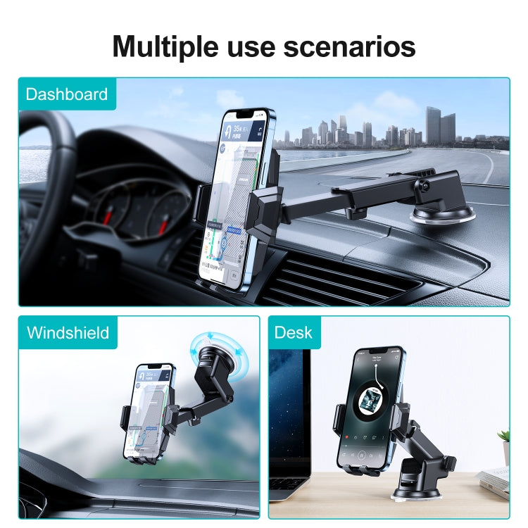 JOYROOM JR-ZS285 Mechanical Car Dashboard Phone Holder(Black) - Universal Car Holders by JOYROOM | Online Shopping South Africa | PMC TechLife | Buy Now Pay Later Mobicred