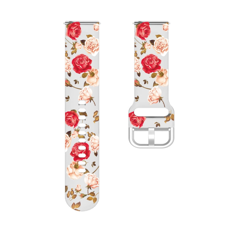 For Samsung Galaxy Watch4 20mm Transparent Printed TPU Silicone Watch Band(2) - Watch Bands by PMC Jewellery | Online Shopping South Africa | PMC Jewellery | Buy Now Pay Later Mobicred