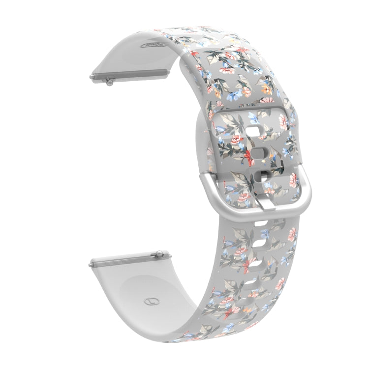 For Samsung Galaxy Watch4 20mm Transparent Printed TPU Silicone Watch Band(3) - Watch Bands by PMC Jewellery | Online Shopping South Africa | PMC Jewellery | Buy Now Pay Later Mobicred