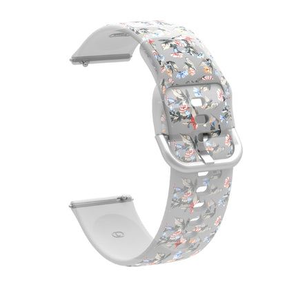 For Samsung Galaxy Watch4 20mm Transparent Printed TPU Silicone Watch Band(3) - Watch Bands by PMC Jewellery | Online Shopping South Africa | PMC Jewellery | Buy Now Pay Later Mobicred