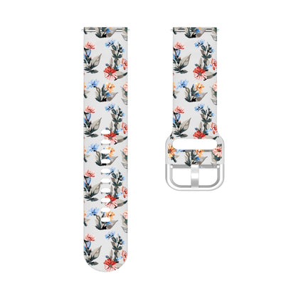 For Samsung Galaxy Watch4 20mm Transparent Printed TPU Silicone Watch Band(3) - Watch Bands by PMC Jewellery | Online Shopping South Africa | PMC Jewellery | Buy Now Pay Later Mobicred