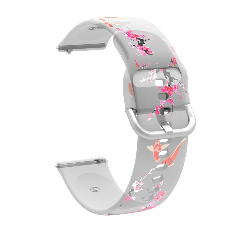 For Samsung Galaxy Watch4 20mm Transparent Printed TPU Silicone Watch Band(7) - Watch Bands by PMC Jewellery | Online Shopping South Africa | PMC Jewellery | Buy Now Pay Later Mobicred