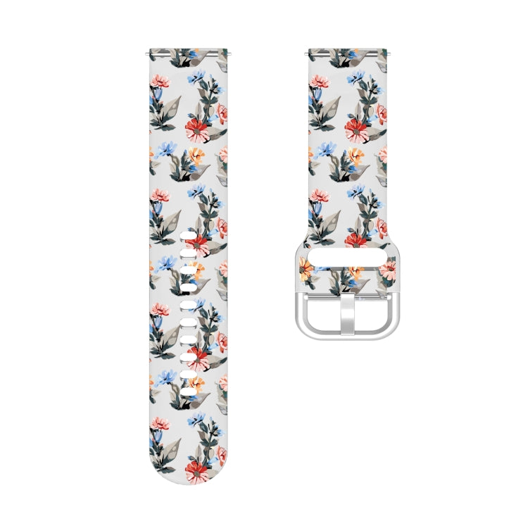 For Huawei Watch GT 3 Pro 22mm Transparent Printed TPU Silicone Watch Band(3)