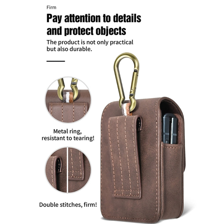 Outdoor Mountaineering Phone Hanging Pocket for Samsung Galaxy Z Filp3 5G(Brown) - Galaxy Phone Cases by PMC TechLife | Online Shopping South Africa | PMC TechLife | Buy Now Pay Later Mobicred