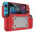 Game Handle Gamepad TPU+PC Protective Case for Switch OLED(Red) - Cases by PMC TechLife | Online Shopping South Africa | PMC TechLife