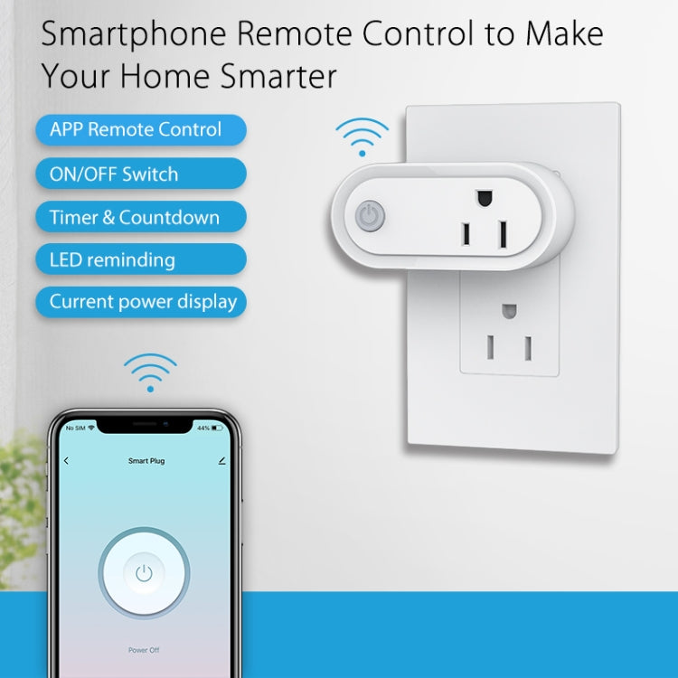 NEO NAS-WR12W 15A 2.4G WiFi US Smart Power Plug - Smart Socket by NEO | Online Shopping South Africa | PMC Jewellery | Buy Now Pay Later Mobicred