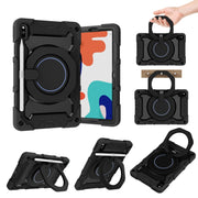 For Honor V6/Tablet V7 Armor Contrast Color Silicone + PC Tablet Case(Black)