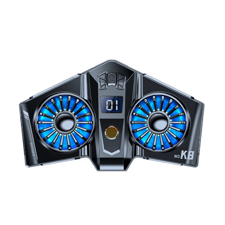 K8A Twin Turbo Semiconductor Magnetic Tablet Computer Radiator(Gun Color) - Cooling Fan Radiator by PMC TechLife | Online Shopping South Africa | PMC TechLife