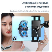 K8A Twin Turbo Semiconductor Magnetic Tablet Computer Radiator(Gun Color)