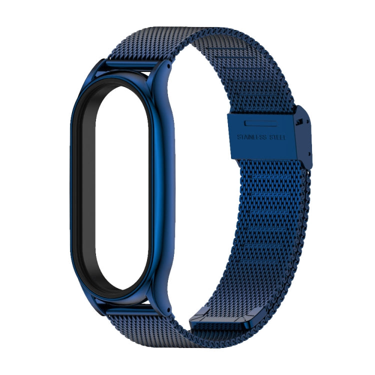 For Xiaomi Mi Band 7 / 7 NFC MIJOBS Milan Buckle Plus Stainless Steel Watch Band(Blue) - Watch Bands by MIJOBS
