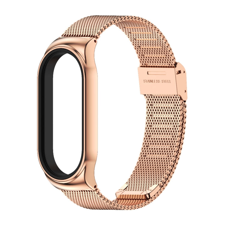 For Xiaomi Mi Band 7 / 7 NFC MIJOBS CS Milan Buckle Metal Watch Band(Rose Gold) - Watch Bands by MIJOBS | Online Shopping South Africa | PMC TechLife | Buy Now Pay Later Mobicred