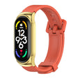 For Xiaomi Mi Band 7 / 7 NFC MIJOBS CS Metal Case + Silicone Watch Band(Orange Gold) - Watch Bands by MIJOBS