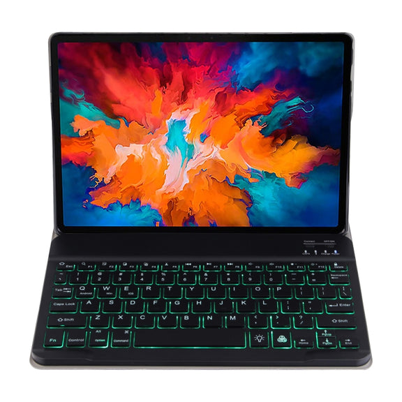 For Lenovo Tab M10 HD Gen 2 Backlight Bluetooth Keyboard Leather Tablet Case(Black)