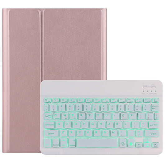 For Lenovo Tab M10 HD Gen 2 Backlight Bluetooth Keyboard Leather Tablet Case(Rose Gold) - Lenovo Keyboard by PMC Jewellery | Online Shopping South Africa | PMC Jewellery | Buy Now Pay Later Mobicred