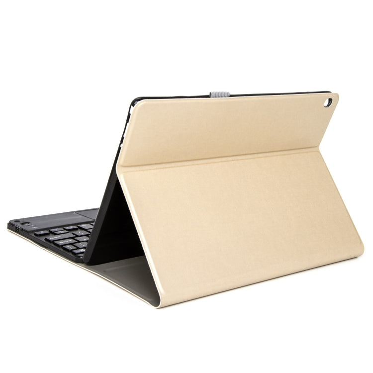 For Lenovo Tab M10 HD Gen 2 Touchpad Bluetooth Keyboard Leather Tablet Case(Gold) - free shipping - PMC Jewellery - Order now!