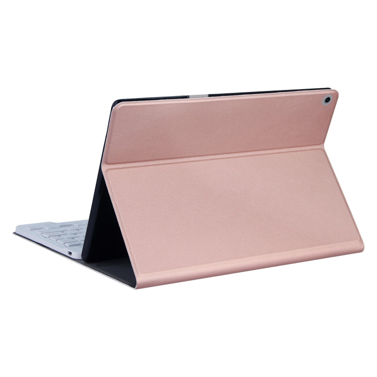 For Lenovo Tab M10 HD Gen 2 Bluetooth Keyboard Leather Tablet Case(Rose Gold)