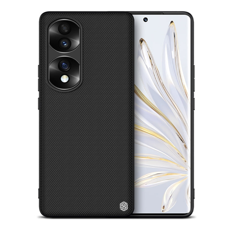 For Honor 70 Pro/70 Pro + NILLKIN 3D Textured Nylon Fiber TPU Phone Case(Black) - Honor Cases by NILLKIN | Online Shopping South Africa | PMC TechLife