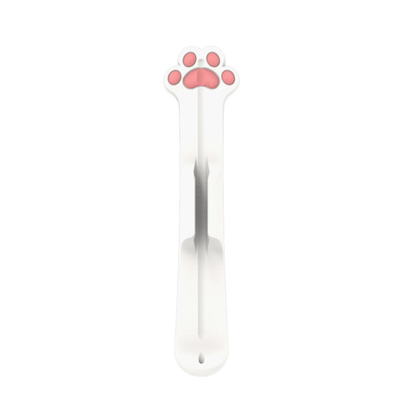 Stylus Silicone Magnetic Cartoon Pen Holder For Apple Pencil 1/2(White Cat Paw)