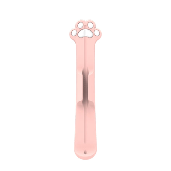 Stylus Silicone Magnetic Cartoon Pen Holder For Apple Pencil 1/2(Pink Cat Paw)