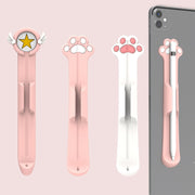 Stylus Silicone Magnetic Cartoon Pen Holder For Apple Pencil 1/2(White Cat Paw)