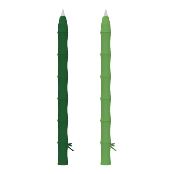 Bamboo Liquid Silicone Gel Stylus Pen Protective Case For Apple Pencil 1(Light Green)