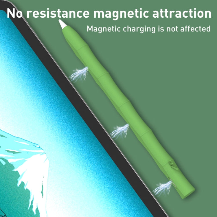 LOVE MEI Bamboo Liquid Silicone Gel Stylus Pen Protective Case For Apple Pencil 2(Light Green) - free shipping - PMC TechLife - Order now!