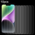 For iPhone 14 10pcs 0.26mm 9H 2.5D Tempered Glass Film - iPhone 14 Tempered Glass by PMC TechLife | Online Shopping South Africa | PMC TechLife