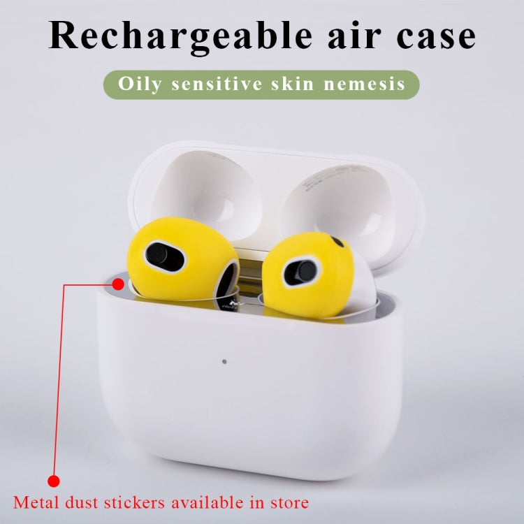 Ear Cap Silicone Protective Case for AirPods 3(Yellow) - Anti-dust & Ear Caps by PMC TechLife | Online Shopping South Africa | PMC TechLife
