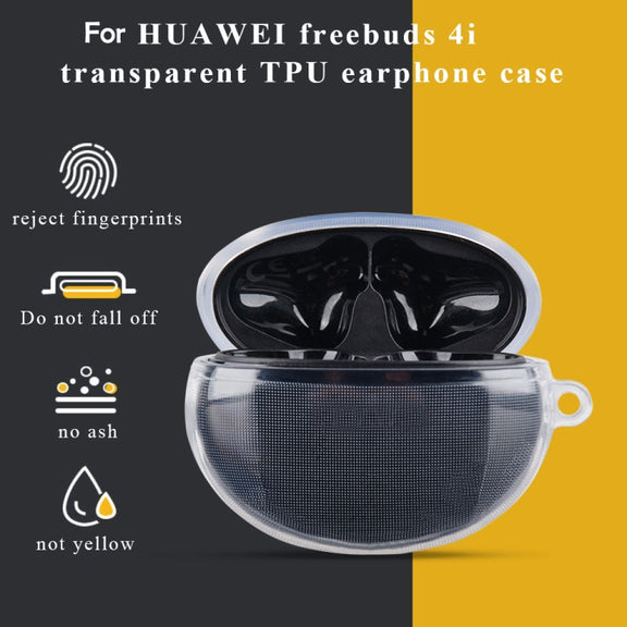 Earphone TPU Protective Case For Huawei FreeBuds 4i(Transparent)