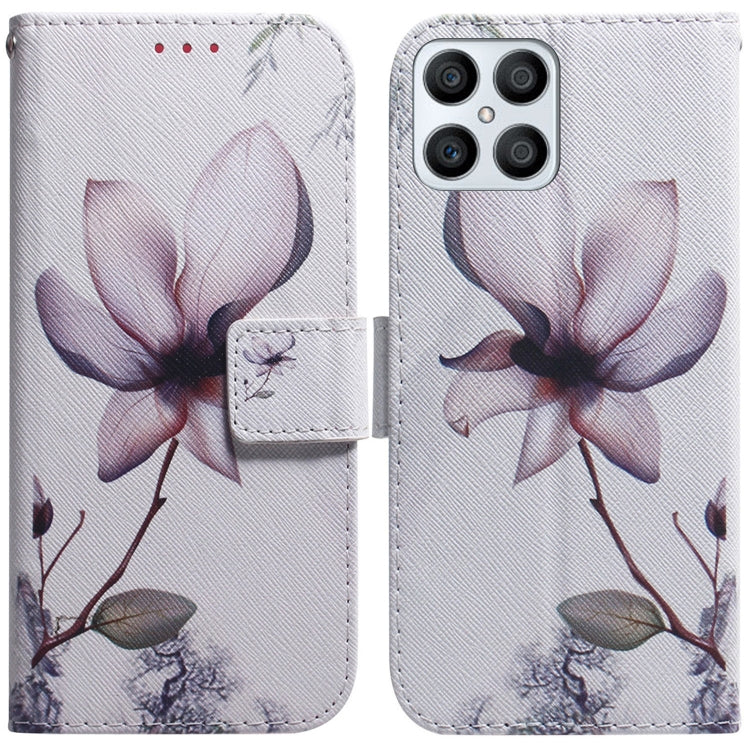 For Honor X8 Coloured Drawing Leather Phone Case(Magnolia Flower) - free shipping - PMC TechLife - Order now!