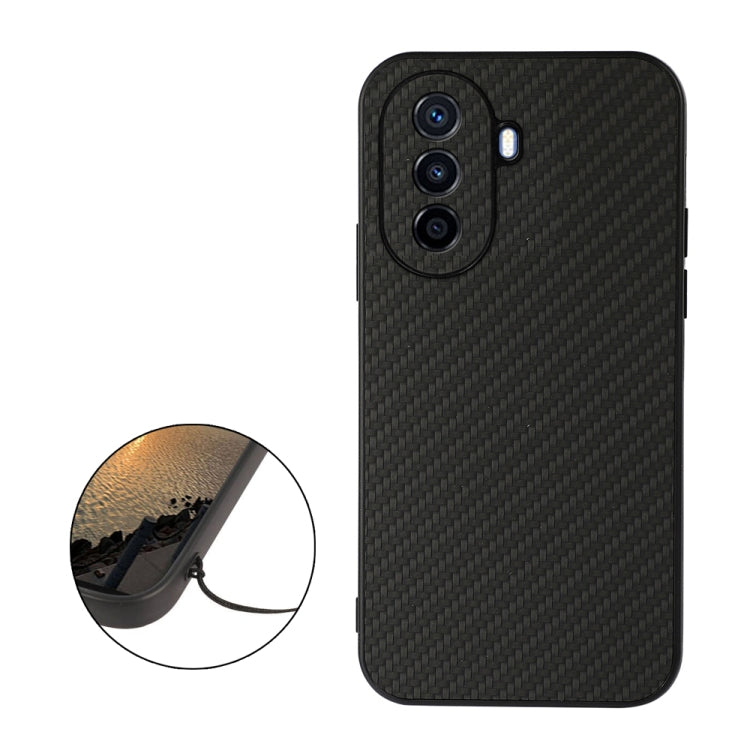 For Huawei Enjoy 50 China/nova Y70 4G Global/nova Y70 Plus Fine Hole Carbon Fiber Texture Shockproof Phone Case(Black) - free shipping - PMC TechLife - Order now!