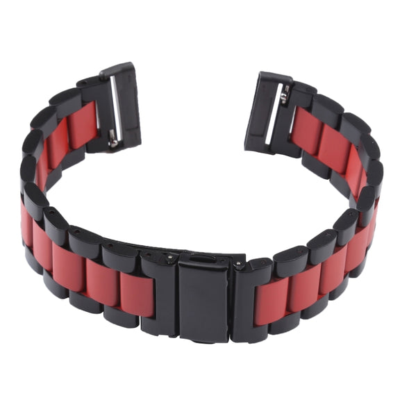 For Fitbit Versa 4/Sense 2/Versa 3/Sense 3 Beads Stainless Steel Watch Band