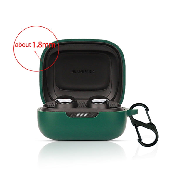 Bluetooth Earphone Silicone Protective Case For JBL Live Free 2 TWS(Black)
