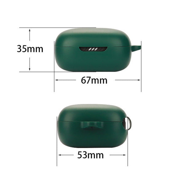 Bluetooth Earphone Silicone Protective Case For JBL Live Free 2 TWS(Dark Green)
