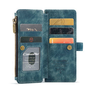 For Samsung Galaxy Z Fold3 5G CaseMe C30 Multifunctional Phone Leather Phone Case(Blue)