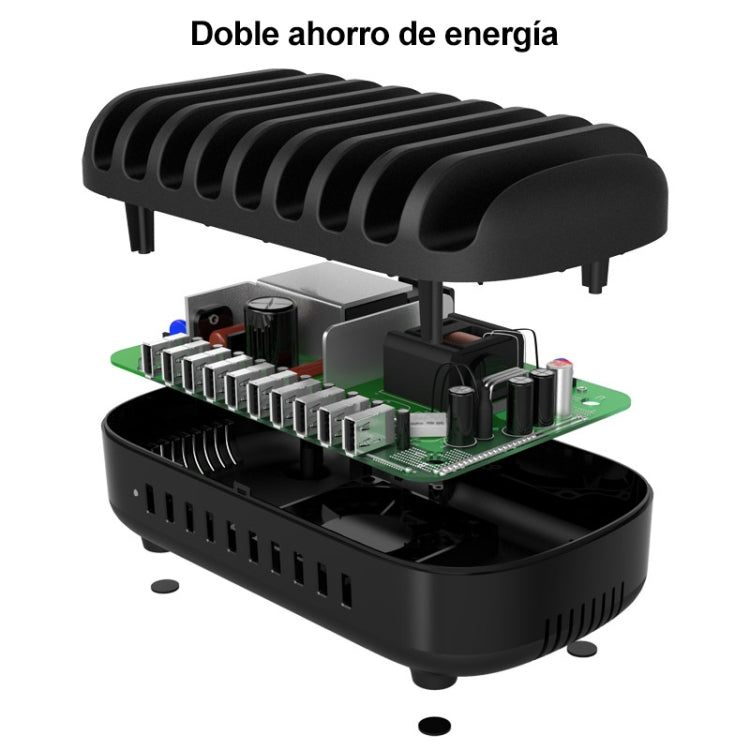 ORICO DUK-10P-DX 120W 5V 2.4A 10 Ports USB Charging Station, AU Plug(Black) - free shipping - PMC TechLife - Order now!