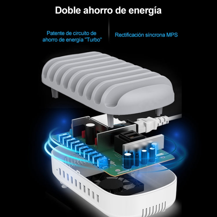 ORICO DUK-10P-DX 120W 5V 2.4A 10 Ports USB Charging Station, AU Plug(White) - free shipping - PMC TechLife - Order now!
