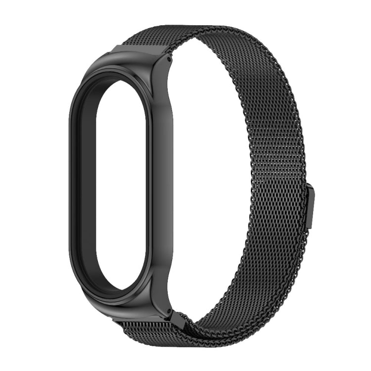 For Xiaomi Mi Band 7 / 7 NFC MIJOBS CS Milan Magnetic Stainless Steel Watch Band(Black) - Watch Bands by MIJOBS | Online Shopping South Africa | PMC TechLife | Buy Now Pay Later Mobicred