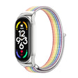 For Xiaomi Mi Band 7 / 7 NFC MIJOBS CS Stainless Steel Case Nylon Watch Band(Colorful Silver) - Watch Bands by MIJOBS