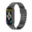 For Xiaomi Mi Band 7 / 7 NFC MIJOBS CS Bamboo Buckle Stainless Steel Watch Band(Black) - Watch Bands by MIJOBS