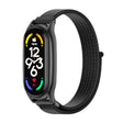 For Xiaomi Mi Band 7 / 7 NFC MIJOBS Plus Stainless Steel Case Nylon Watch Band(Black) - Watch Bands by MIJOBS