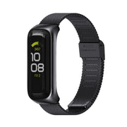 For Samsung Galaxy Fit 2 MIJOBS Milan Buckle Stainless Steel Watch Band(Black) - Watch Bands by MIJOBS