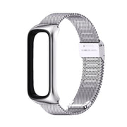 For Samsung Galaxy Fit 2 MIJOBS Milan Buckle Stainless Steel Watch Band(Silver)