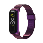 For Samsung Galaxy Fit 2 MIJOBS Milan Buckle Stainless Steel Watch Band(Purple) - Watch Bands by MIJOBS