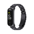 For Samsung Galaxy Fit 2 MIJOBS Three-bead Metal Stainless Steel Watch Band(Black)