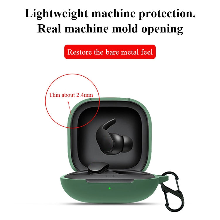 For Beats Fit Pro Wireless Earphone Silicone Protective Case(Dark Green)